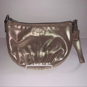 NWOT RARE Coach Shimmery Gold Mini Hobo Bag